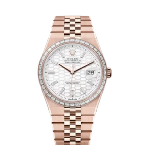Rolex Land-Dweller Everose - Baguette / White / Flat Jubilee