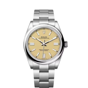 Rolex Oyster Perpetual Stainless Steel / Beige