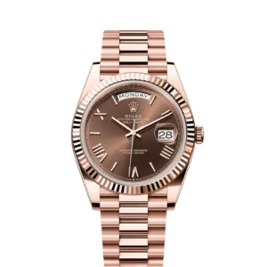 Rolex Day-Date 40 Everose / Chocolate - Roman