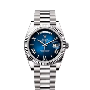Rolex Day-Date 40 White Gold / Blue Ombré