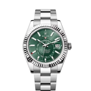 Rolex Sky-Dweller Stainless Steel - White Gold / Green / Oyster / Jubilee