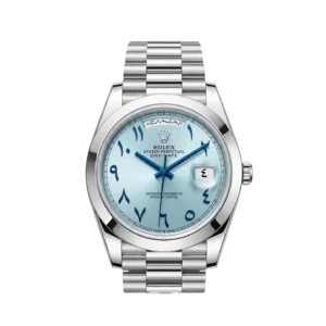 Rolex Day-Date 40 Platinum / Ice Blue - Eastern Arabic