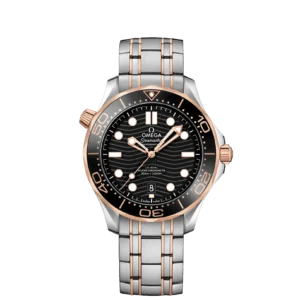 Omega Seamaster Diver 300M Master Co-Axial 42 Stainless Steel / Sedna Gold / Black / Bracelet