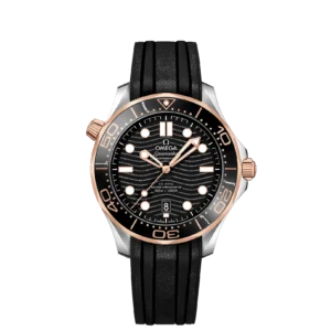 Omega Seamaster Diver 300M Master Co-Axial 42 Stainless Steel / Sedna Gold / Black / Rubber