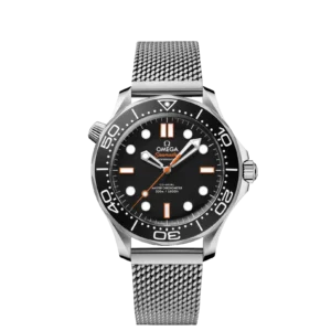 Omega Seamaster Diver 300M Master Co-Axial 42 No-Date Stainless Steel / Black - Orange / Mesh