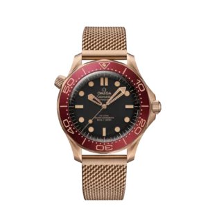 Omega Seamaster Diver 300M Master Co-Axial 42 Bronze Gold / Black  / Mesh