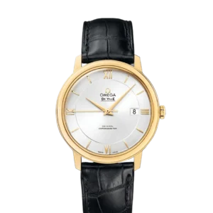 Omega De Ville Prestige Co-Axial 39.5 Yellow Gold / Silver