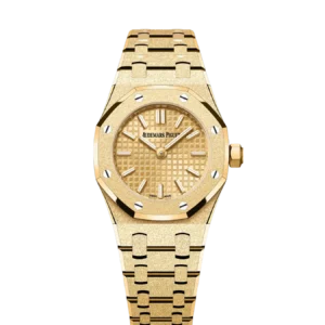 Audemars Piguet Royal Oak Mini Quartz Frosted Yellow Gold / Champagne
