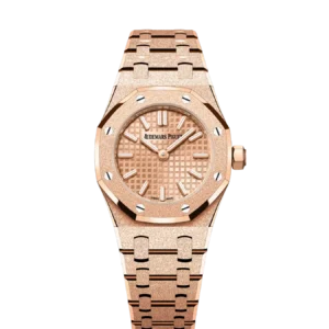 Audemars Piguet Royal Oak Mini Quartz Frosted Pink Gold / Salmon