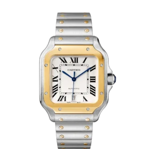 Cartier Santos de Cartier Large Two-Tone Steel & Yellow Gold