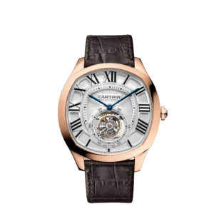 Cartier Drive de Cartier Flying Tourbillon Pink Gold / Silver