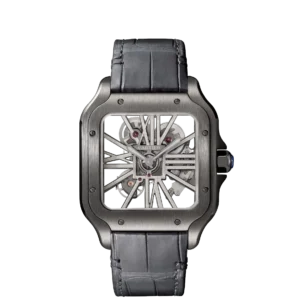 Cartier Santos de Cartier Large Skeleton Stainless Steel - Black ADLC
