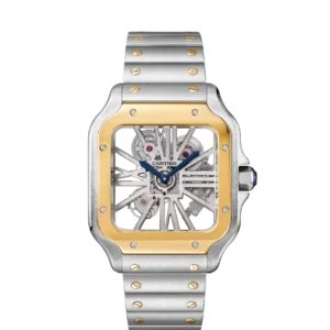 Cartier Santos de Cartier Large Skeleton Two-Tone Steel & Yellow Gold