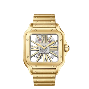 Cartier Santos de Cartier Large Skeleton Yellow Gold